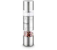 Lamart Tube Mlýnek na koření 2x 40ml stříbrná / pepř.sůl / nerez