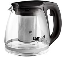 Lamart Verre Čajová konvice 1.1l černá / sklo