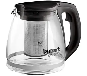 Lamart Verre Čajová konvice 1.1l černá / sklo