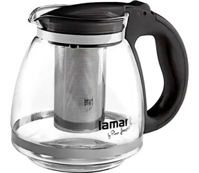 Lamart Verre Čajová konvice 1.5l černá / sklo