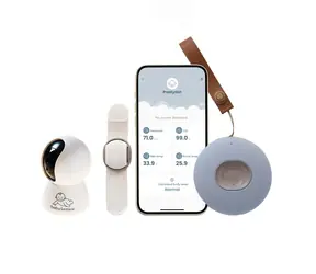 BabySensor Relax Chytrý senzor pro děti 0m-5let SET s HD kamerou, pásek ruka/noha