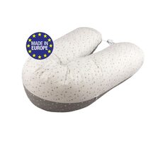 Bomimi ADOS kojící polštář 150x30, HVĚZDIČKY bílá/šedá