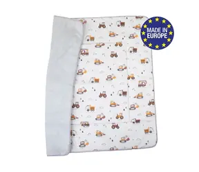 Bomimi HRACÍ deka 120x120, bavlna, oboustranná, malý stavitel