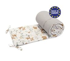 Bomimi MANTINEL do postýlky 180 cm, LESNÍ ZVÍŘÁTKA BÉŽOVÁ xy