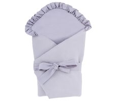 Bomimi Rychlozavinovačka s volánkem, mušelín, šedá