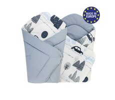 Bomimi Rychlozavinovačka soft oboustranná autíčka, modrá