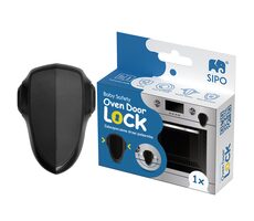 Sipo Bezpečnostní zámek na dvířka trouby, odolný proti teplu, 1ks, ČERNÁ