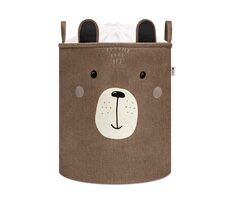 Sipo Koš na hračky XL se šňůrkou, skládací bavlněný