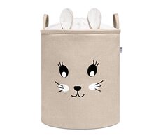 Sipo Koš na hračky XL se šňůrkou, skládací bavlněný