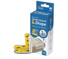 Sipo Ochrana rohů a hran, L-profil, sada 12ks, transparentní