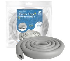 Sipo Ochranná páska pěnová pro ochranu hran a rohů skleněného nábytku, 1ks (2m), ŠEDÁ