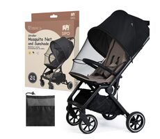 Sipo UNI Síťka proti hmyzu & sluneční clona na kočárek, 2v1