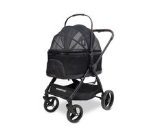 Wonderfold Pet Kočárek P3 pro psy 2v1 do 22,7 kg (kočárek+přepravní taška) jet black