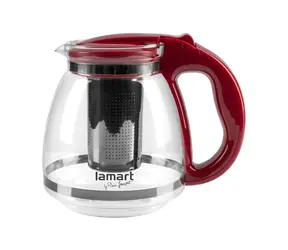 Lamart Verre Čajová konvice 1.5l červená / sklo