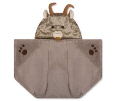 Cozy Noxxiez Kozel - hřejivá deka s kapucí se zvířátkem a tlapkovými kapsami / od 3 let