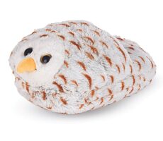 Cozy Noxxiez Sněžná sova - hřejivý plyšový pantofel / od 0 let