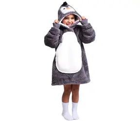 Cozy Noxxiez Tučnák - hřejivá televizní mikinová deka s kapucí / 3 - 6 let