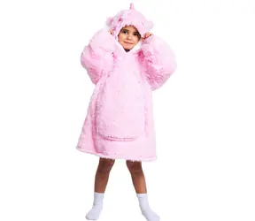 Cozy Noxxiez Jednorožec -hřejivá televizní mikinová deka s kapucí / 3 - 6 let