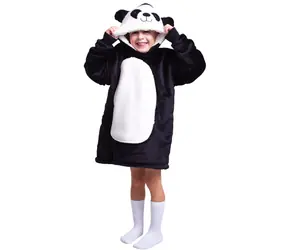 Cozy Noxxiez Panda - hřejivá televizní mikinová deka s kapucí / 3 - 6 let