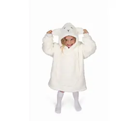 Cozy Noxxiez Ovečka - hřejivá televizní mikinová deka s kapucí / 3 - 6 let