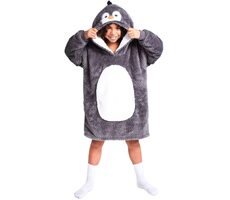 Cozy Noxxiez Tučňák - hřejivá televizní mikinová deka s kapucí / 7 - 12 let