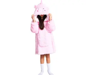 Cozy Noxxiez Jednorožec - hřejivá televizní mikinová deka s kapucí / 7 - 12 let