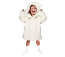 Cozy Noxxiez Ovečka - hřejivá televizní mikinová deka s kapucí / 7 - 12 let