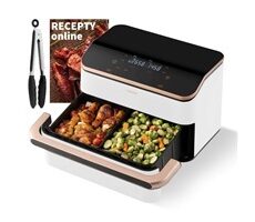 Cosori TF101S Dual blaze TwinFry 10l hozkovzdušná fritéza - bílá