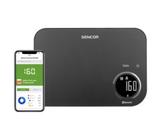 SENCOR SKS 7178BK černá / chytrá kuchyňská váha / max. 8kg / funkce TARA / Bluetooth