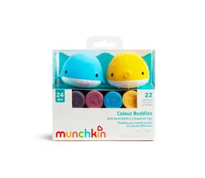 Munchkin Hračka do koupele Color Buddies + 20 ks tablet do koupele, 24m+