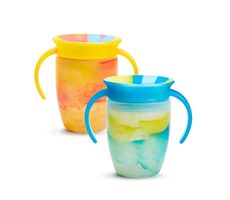 Munchkin Miracle 360° Tie Dye Cup Tropical 207 ml 6m+ 2 ks, žlutá a modrá