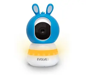 EVOLVEO Baby Monitor N5 modrá / Elektronická videochůvička / 360° dohled / obousměrná komunikace