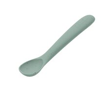 KikkaBoo Lžička Platinum Silicone Sage / od 6 měsíců
