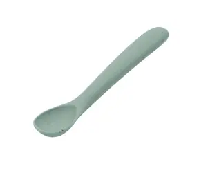 KikkaBoo Lžička Platinum Silicone Sage / od 6 měsíců