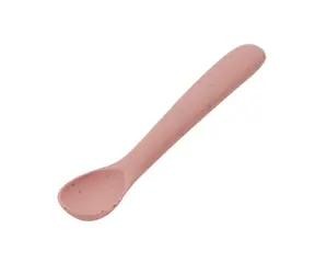 KikkaBoo Lžička Platinum Silicone Blush / od 6 měsíců