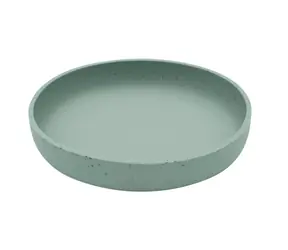 KikkaBoo Talíř Platinum Silicone Sage / od 6 měsíců