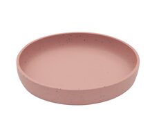 KikkaBoo Talíř Platinum Silicone Blush / od 6 měsíců