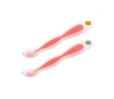 Bebeconfort Lžičky s tepelným senzorem 2 ks Red