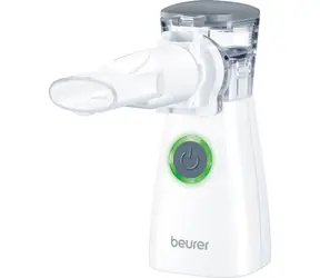 Beurer IH57 bílá / Ultrazvukový inhalátor / zásobník účinné látky 8 ml / 0.4 ml-min / 1800 mAh / 1.5 W