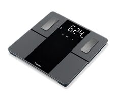 Beurer BF 500 černá / osobní váha / digitální / LCD displej / rozlišení 100 g / nosnost 180 kg / diagnostická data