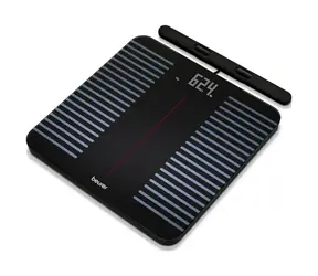 Beurer BF 990 černá / osobní váha / digitální / LCD displej / rozlišení 100 g / nosnost 180 kg / diagnostická data / Wi-