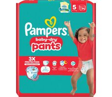 Pampers Baby Dry Pants Junior 11-17 kg (24 ks) / plenkové kalhotky / velikost 5 (11-17 kg)