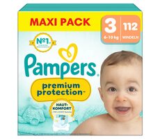 Pampers Premium Protection Midi 6-10 kg (112 ks) / plenkové kalhotky / velikost 3 (6-10 kg) 