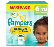 Pampers Premium Protection 13-18 kg (70 ks) / plenkové kalhotky / velikost 6 (13-18 kg)