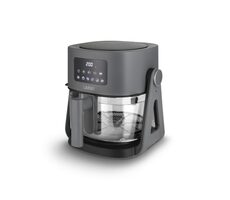 Rozbaleno - Lauben Glass&Grill Air Fryer 3in1 5500BG / Horkovzdušná fritéza / 1500 W / 5.5 l / 6 programů  / rozbaleno