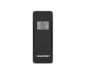 Rozbaleno - BLAUPUNKT ACC20WSBK černá / Venkovní snímač teploty pro meteostanice / LCD Displej / 2x 1.5V AA / rozbaleno