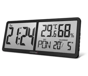 ELDONEX TimeCheck nástěnné hodiny černá
