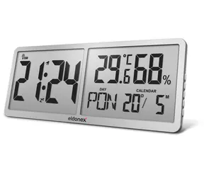 ELDONEX TimeCheck nástěnné hodiny stříbrná