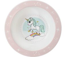 STOR Dětská jídelní miska Jednorožec