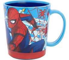 STOR Hrneček s protiskluzovým dnem 410 ml Spiderman